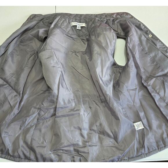 Croft & Barrow Grey Quilted Vest Woman's Size Medium - Picture 4 of 8